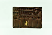 Load image into Gallery viewer, Genuine Leather Credit Card Wallet - Brown
