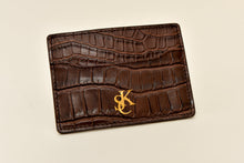 Load image into Gallery viewer, Genuine Leather Credit Card Wallet - Brown
